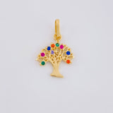 Dije Arbol de la Vida 1g / 3/4 in Oro Amarillo 18K
