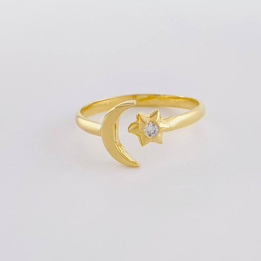 Moon Star Ring 1.75g / T5 1/4 Yellow Gold 18K