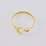 Anillo Luna Estrella 1.7g / T8 Oro Amarillo 18K