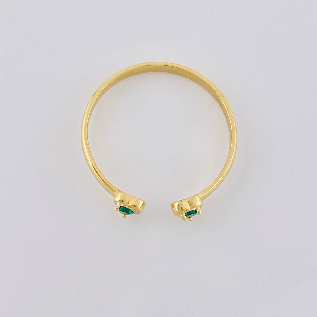 Anillo Doble Corazón 1.45g / T7 3/4 Oro Amarillo 18K
