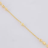 Rosario Virgen Milagrosa Cruz Cristo Diamantado 8.95g / 20 in / 3.4mm Oro Amarillo 18K