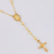 Rosario Virgen Guadalupe Cruz Cristo Diamantado 9g / 20 in / 3.4mm Oro Amarillo 18K