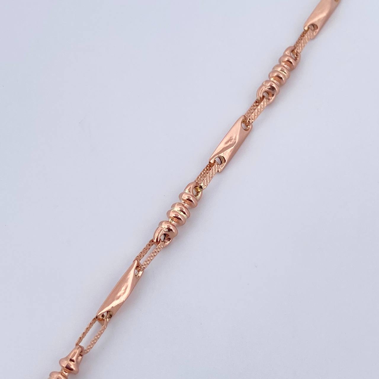 Bracelet Spanish Bracelet 4.7gr / 20.8cm / 3.3mm Barrel 18K Rose Gold $