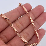Bracelet Spanish Bracelet 4.7gr / 20.8cm / 3.3mm Barrel 18K Rose Gold $
