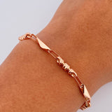 Bracelet Spanish Bracelet 4.7gr / 20.8cm / 3.3mm Barrel 18K Rose Gold $