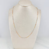 Classic Link Chain Beads 1.5 g / 15 3/4 in / 1.7 mm Three Golds 18K