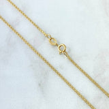Cadena China 2.85gr / 19 3/4 in / 1.4mm Oro Amarillo +1 18K