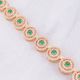Cadena Tenis Circular 53.25g / 18 in / 11mm Oro Rosa 18K