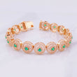 Pulso Tenis Circular 24.35g / 7 1/4 in / 10mm Oro Rosa 18K