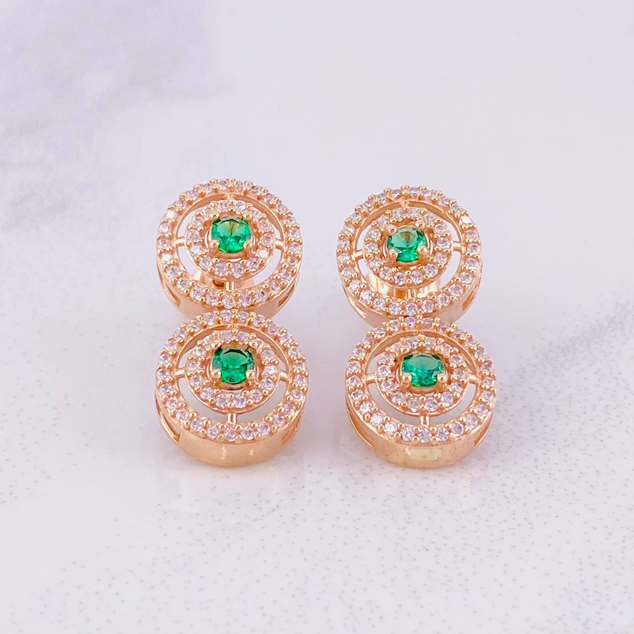 Topos Tenis Circular Colgante 5.8g / in / 10mm Oro Rosa 18K