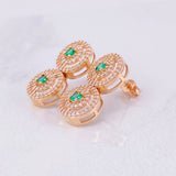 Topos Tenis Circular Colgante 5.8g / in / 10mm Oro Rosa 18K