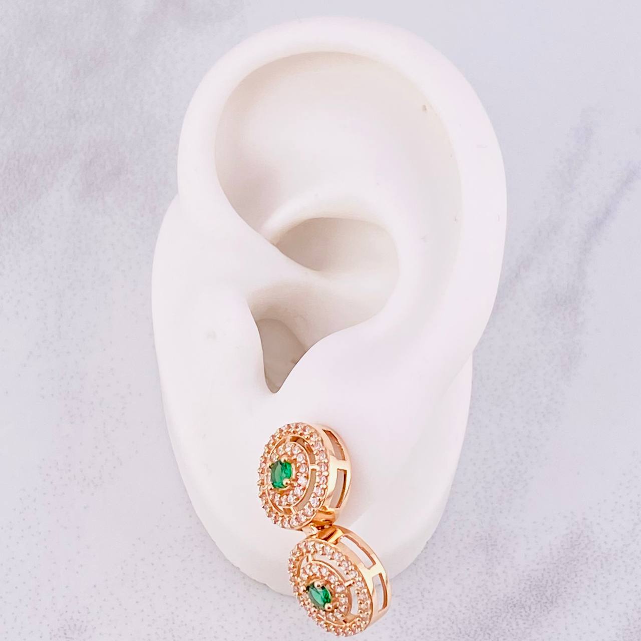 Topos Tenis Circular Colgante 5.8g / in / 10mm Oro Rosa 18K