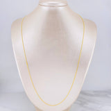 Cadena China 2g / 24 in / 1.05mm Oro Amarillo 18K