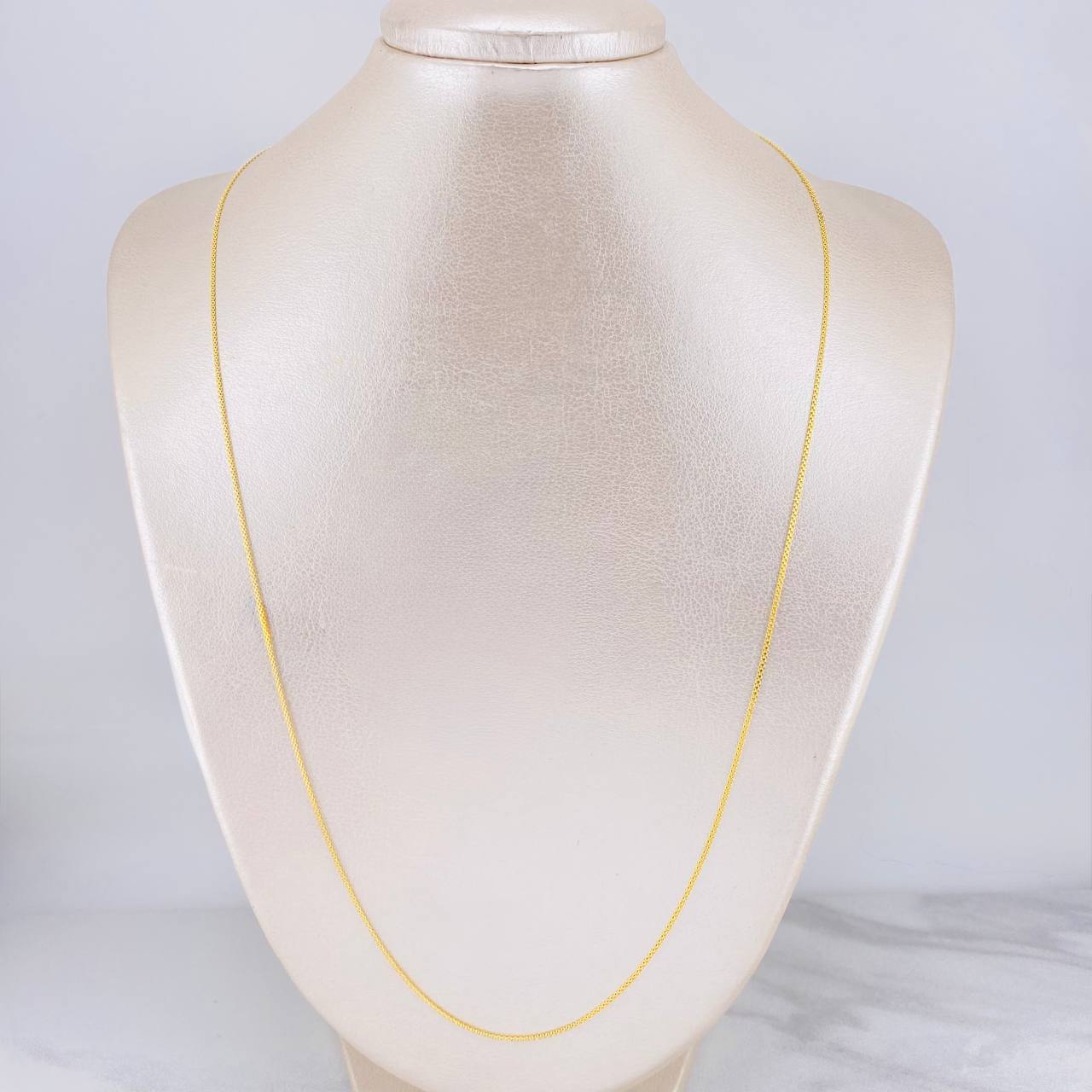 Cadena China 2.1g / 24 in / 1.05mm Oro Amarillo 18K