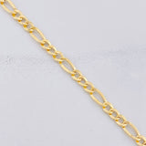Figaro Bracelet 2.6g / 8 in / 4.2mm Yellow Gold 18K