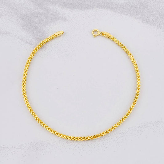 Pulso Franco 2.55g / 7 3/4 in / 2.05mm Oro Amarillo 18K