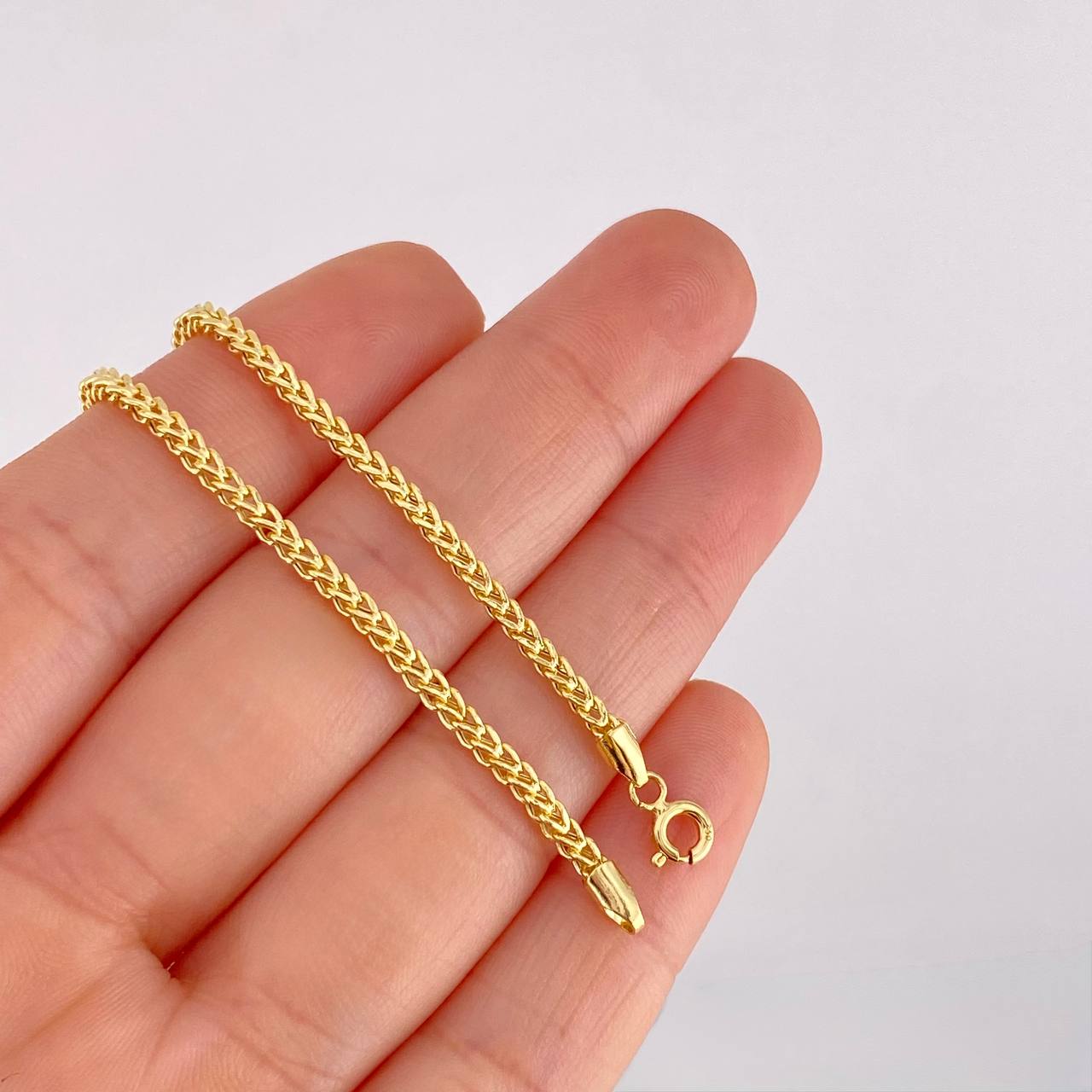 Pulso Franco 2.1g / 7 1/2 in / 2.1mm Oro Amarillo 18K