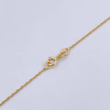 Set Cadena Singapur 1.1gr / 45.1cm / 0.8mm + Dije Colibri 0.5gr / 1.6cm Troquelado Oro Amarillo 18K (Oferta) $