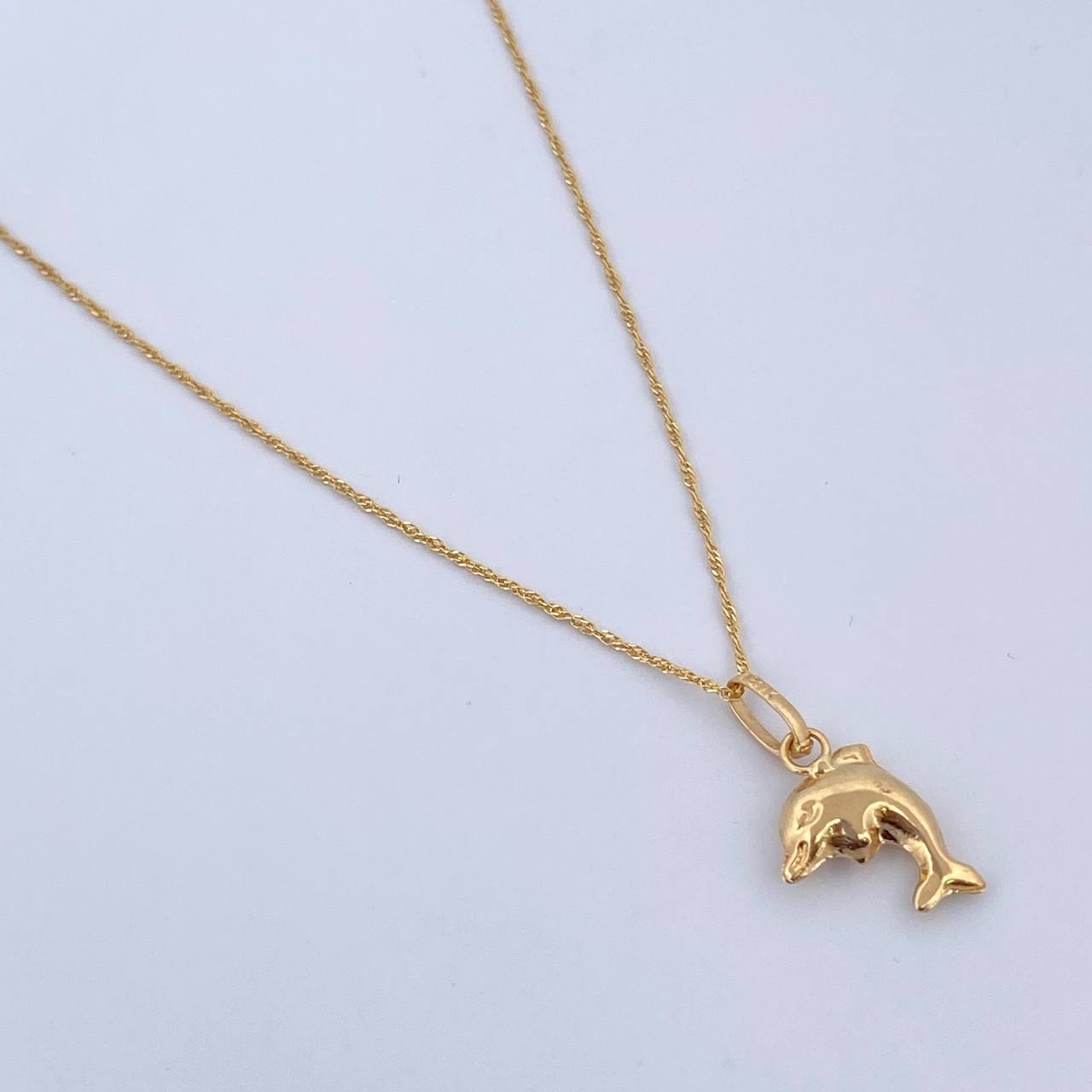 Singapore Chain Set 1.15gr / 50.1cm / 0.7mm + Pendant 0.5gr / 1.6cm Stamped Yellow Gold 18K (Offer) $