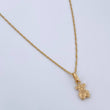 Set Singapore Chain 1.05gr / 45cm / 0.7mm + Pendant 0.35gr / 1.4cm Smooth Yellow Gold 18K (Offer) $