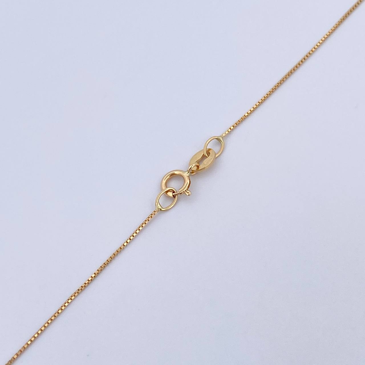 Set Venetian Chain 1.05 / 45cm / 0.5mm + Pendant Cross Rhombus 0.4gr / 1.8cm Stamped Yellow Gold 18K (Offer) $