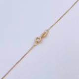 Set Venetian Chain 1.05 / 45cm / 0.5mm + Pendant Cross Rhombus 0.4gr / 1.8cm Stamped Yellow Gold 18K (Offer) $
