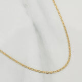 Flat Mariner Chain 1.55 g / 17 3/4 in / 1.3 mm Three Golds 18K