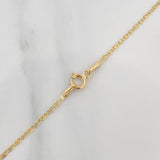 Flat Mariner Chain 1.55 g / 17 3/4 in / 1.3 mm Three Golds 18K