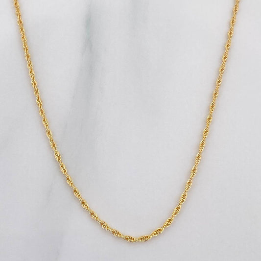 Rope Chain 0.95 g / 19 1/2 in / 1.2 mm Yellow Gold 18K