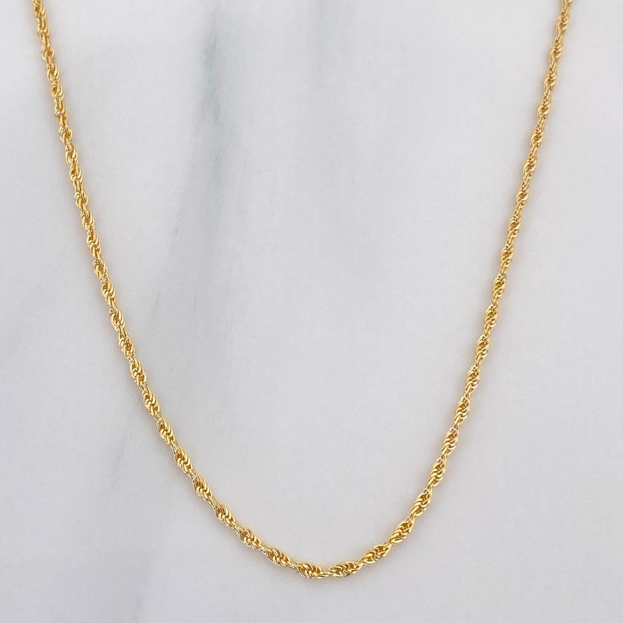 Rope Chain 1 g / 19 3/4 in / 1.2 mm Yellow Gold 18K