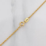 Rope Chain 1 g / 19 3/4 in / 1.2 mm Yellow Gold 18K
