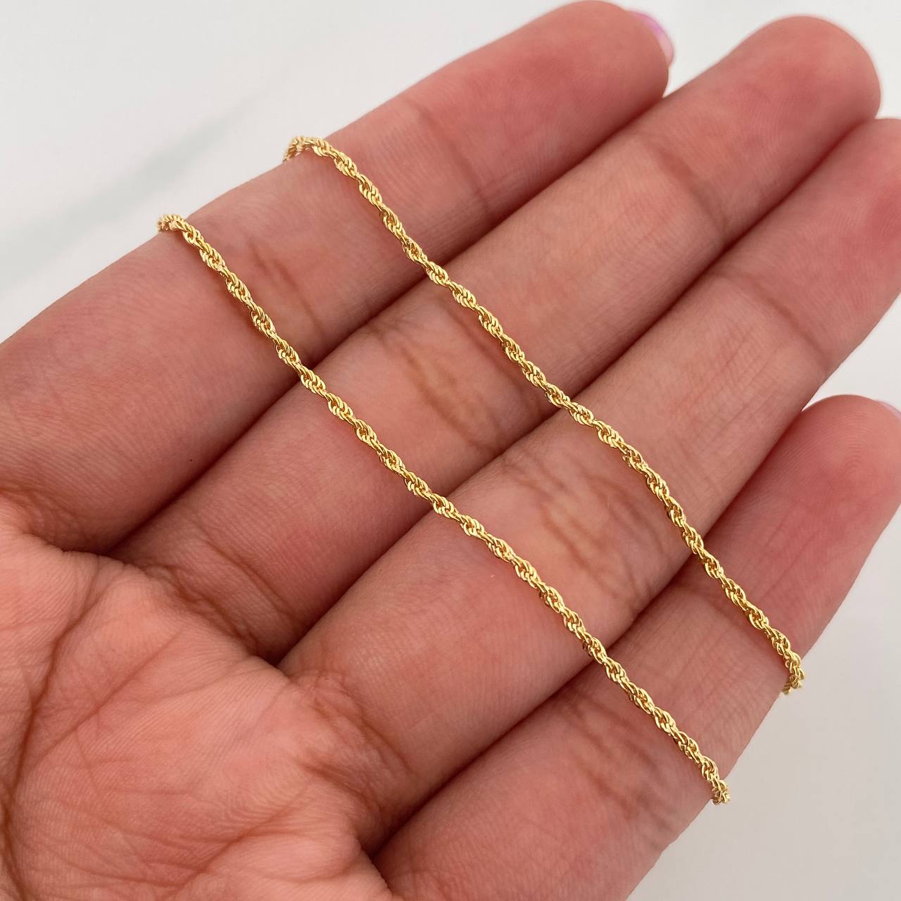 Rope Chain 1 g / 19 3/4 in / 1.2 mm Yellow Gold 18K