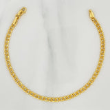 Cuban Links Bracelet 2.3 g / 7 1/4 in / 3.2 mm 18K Yellow Gold