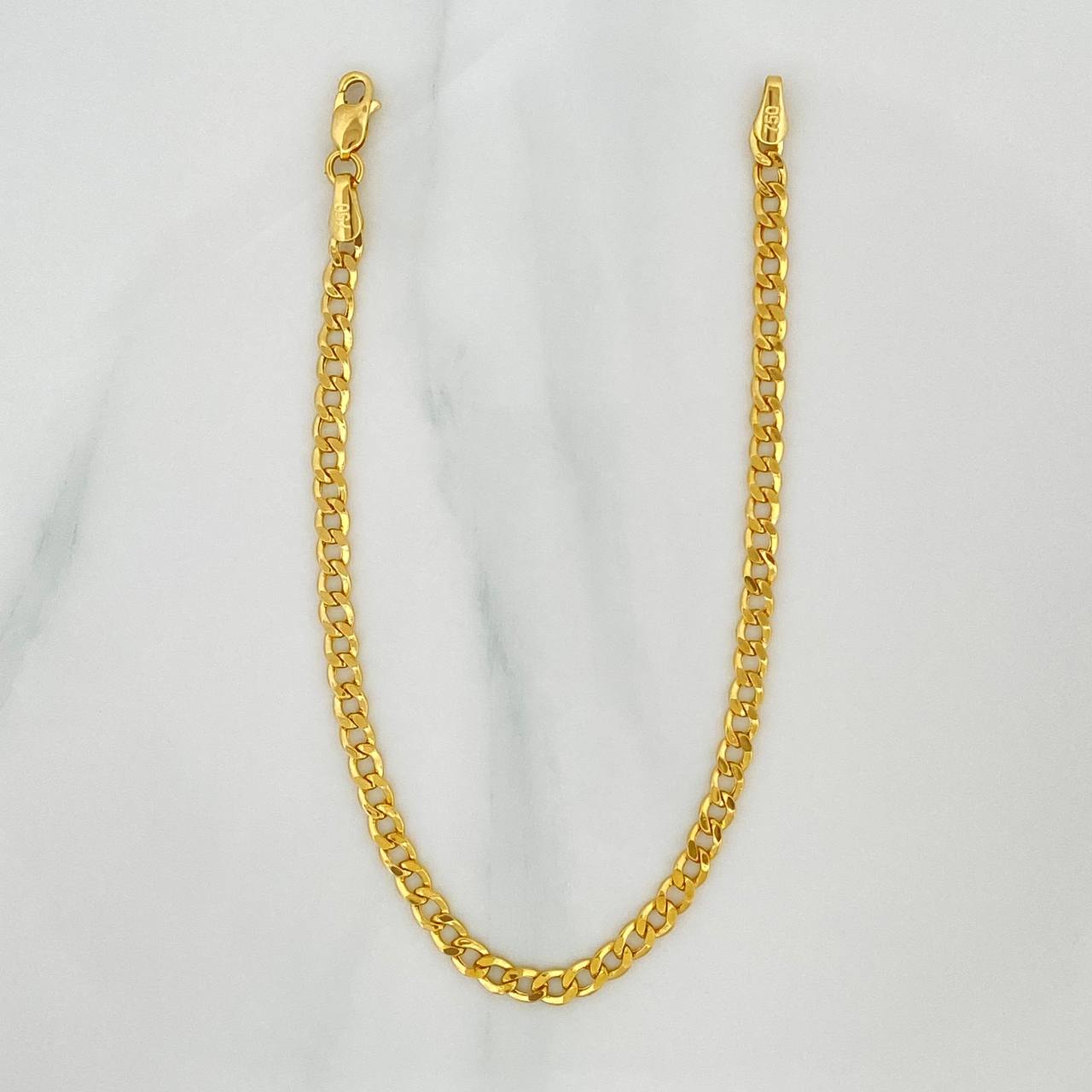 Cuban Links Bracelet 2.3 g / 7 1/4 in / 3.2 mm 18K Yellow Gold