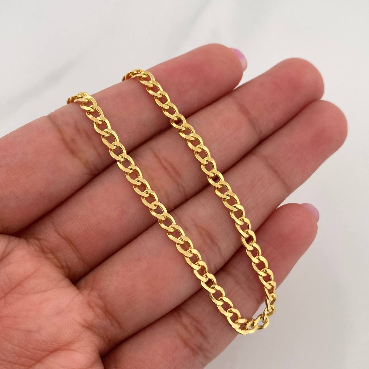 Cuban Links Bracelet 2.3 g / 7 1/4 in / 3.2 mm 18K Yellow Gold
