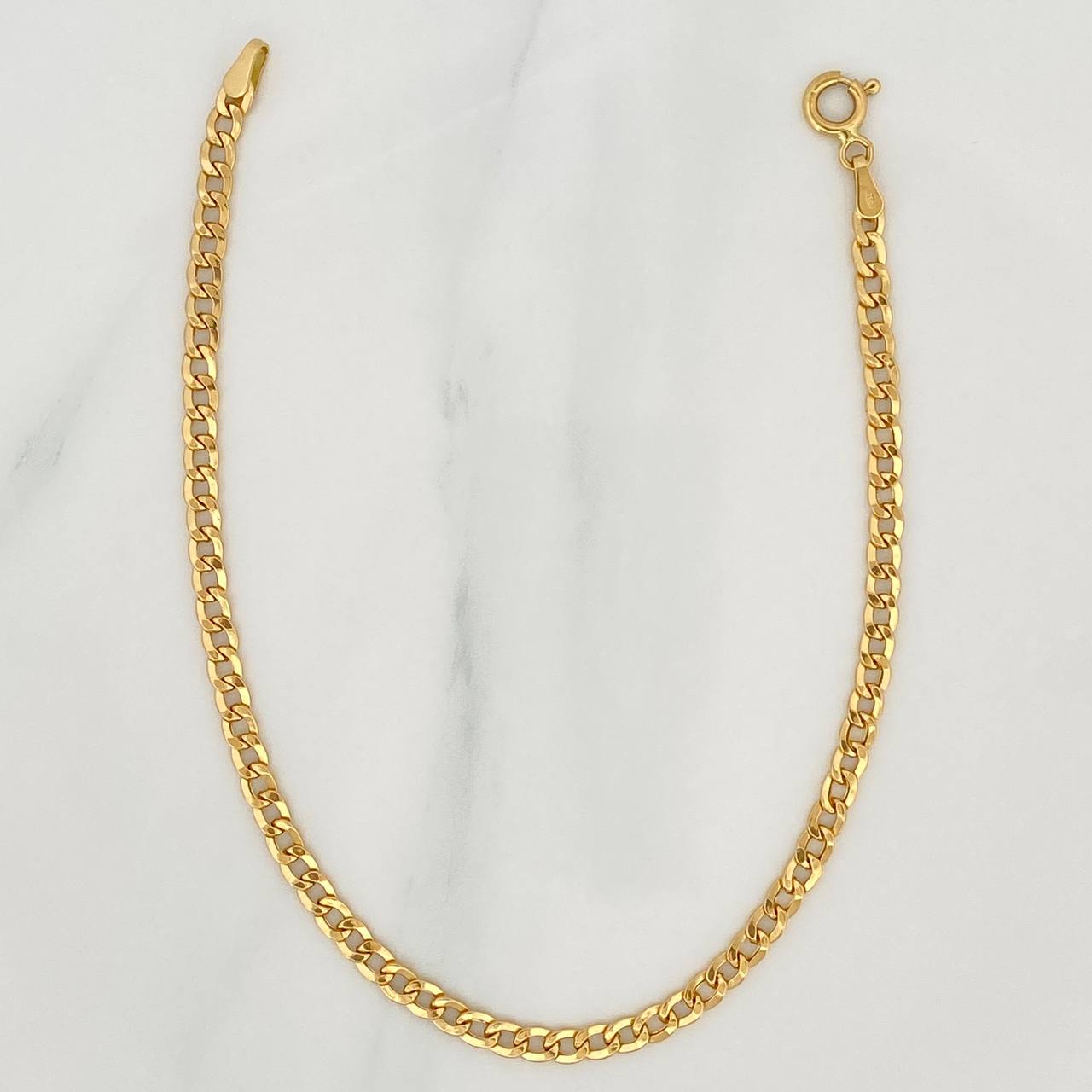 Pulso Cubano 1.7 g / 8 1/4 in / 3.15 mm Oro Amarillo 18K
