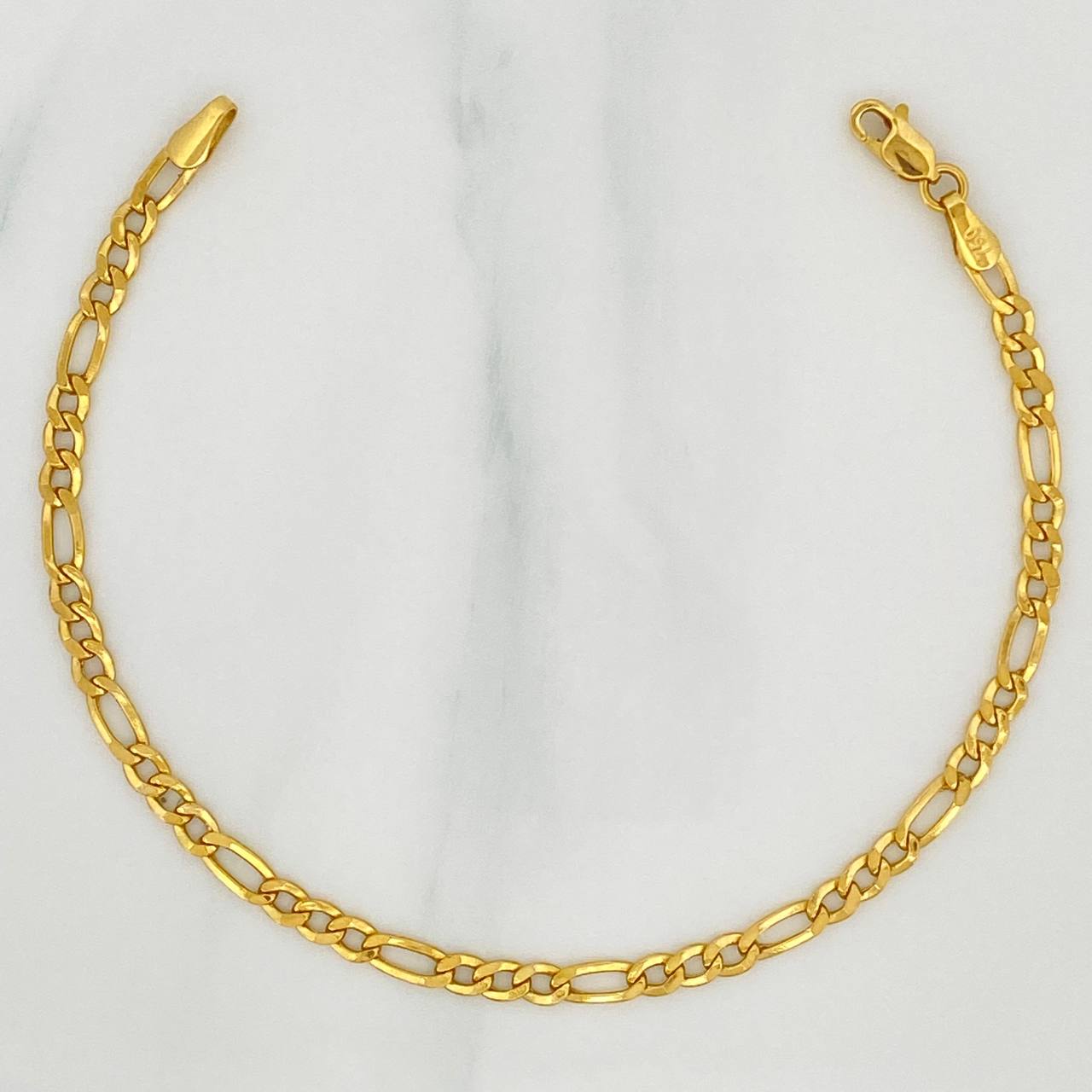 Figaro Bracelet 2.2 g / 7 1/4 in / 3.1 mm 18K Yellow Gold