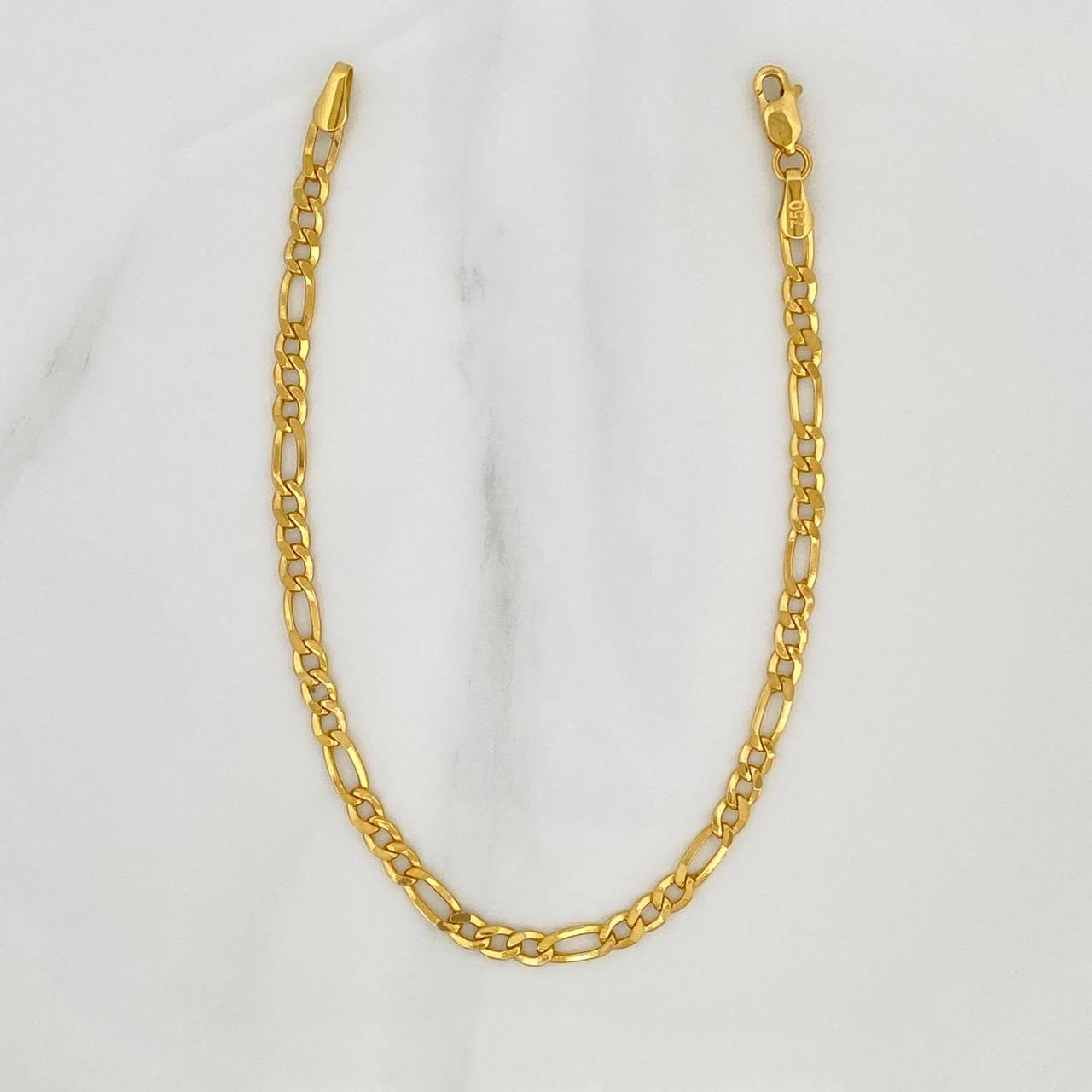 Figaro Bracelet 2.2 g / 7 1/4 in / 3.1 mm 18K Yellow Gold