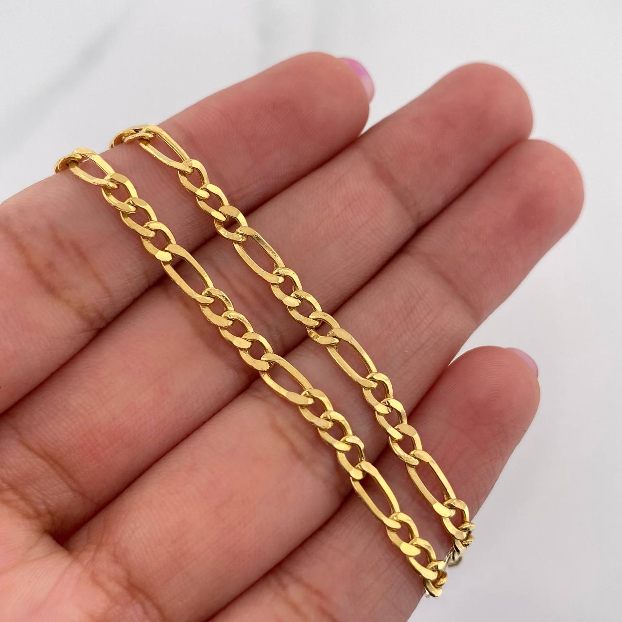 Figaro Bracelet 2.2 g / 7 1/4 in / 3.1 mm 18K Yellow Gold