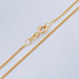 Cadena Mini Cubana 2.35 g / 45.5 cm / 1.1 mm Oro Amarillo 18K