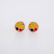 Topos Balón Tricolor 0.7g / in / 6.8mm Oro Rosa 18K