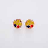 Topos Balón Tricolor 0.7g / in / 6.8mm Oro Rosa 18K