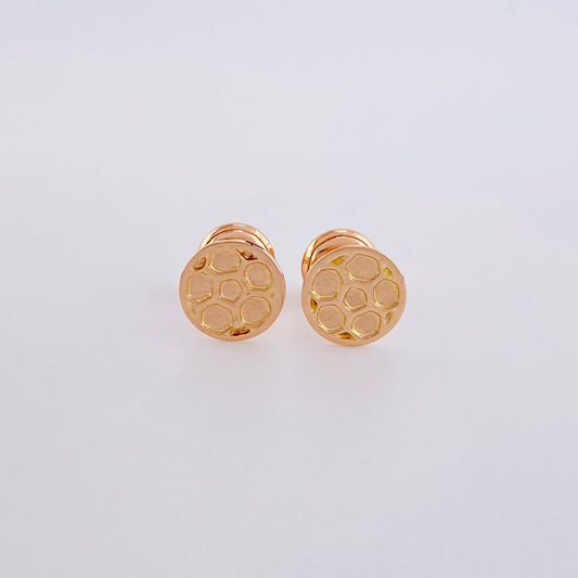 Stud Earrings Ball 0.8g / in / 7mm 18K Rose Gold