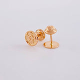 Stud Earrings Ball 0.8g / in / 7mm 18K Rose Gold