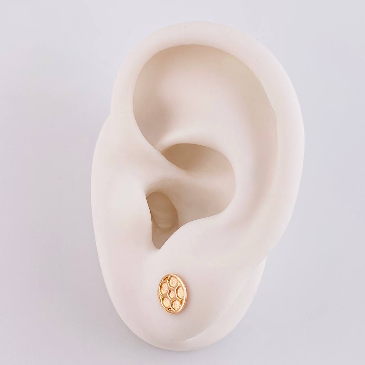Stud Earrings Ball 0.8g / in / 7mm 18K Rose Gold