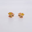 Stud Earrings Bee Tricolor 0.08g / in / 8.9mm Rose Gold 18K