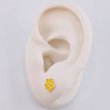 Topos Flor Colombiana 0.65g / in / 7mm Oro Amarillo 18K