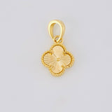 Dije Trebol Diamantado 1.35g / 3/4 in Oro Amarillo 18K