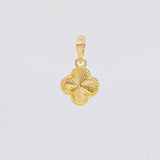 Dije Trebol Diamantado 1.35g / 3/4 in Oro Amarillo 18K
