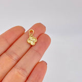 Diamond Cut Clover Pendant 1.3g / 3/4 in 18K Yellow Gold
